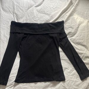 Ba&sh Black Off-Shoulder Top